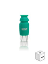 GRAV Silicone-capped Glass Crutch in Teal, Front View, 10 Pack, Portable and Durable