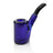GRAV Sitter Sherlock Pipe in Blue with Deep Bowl - Side View on White Background