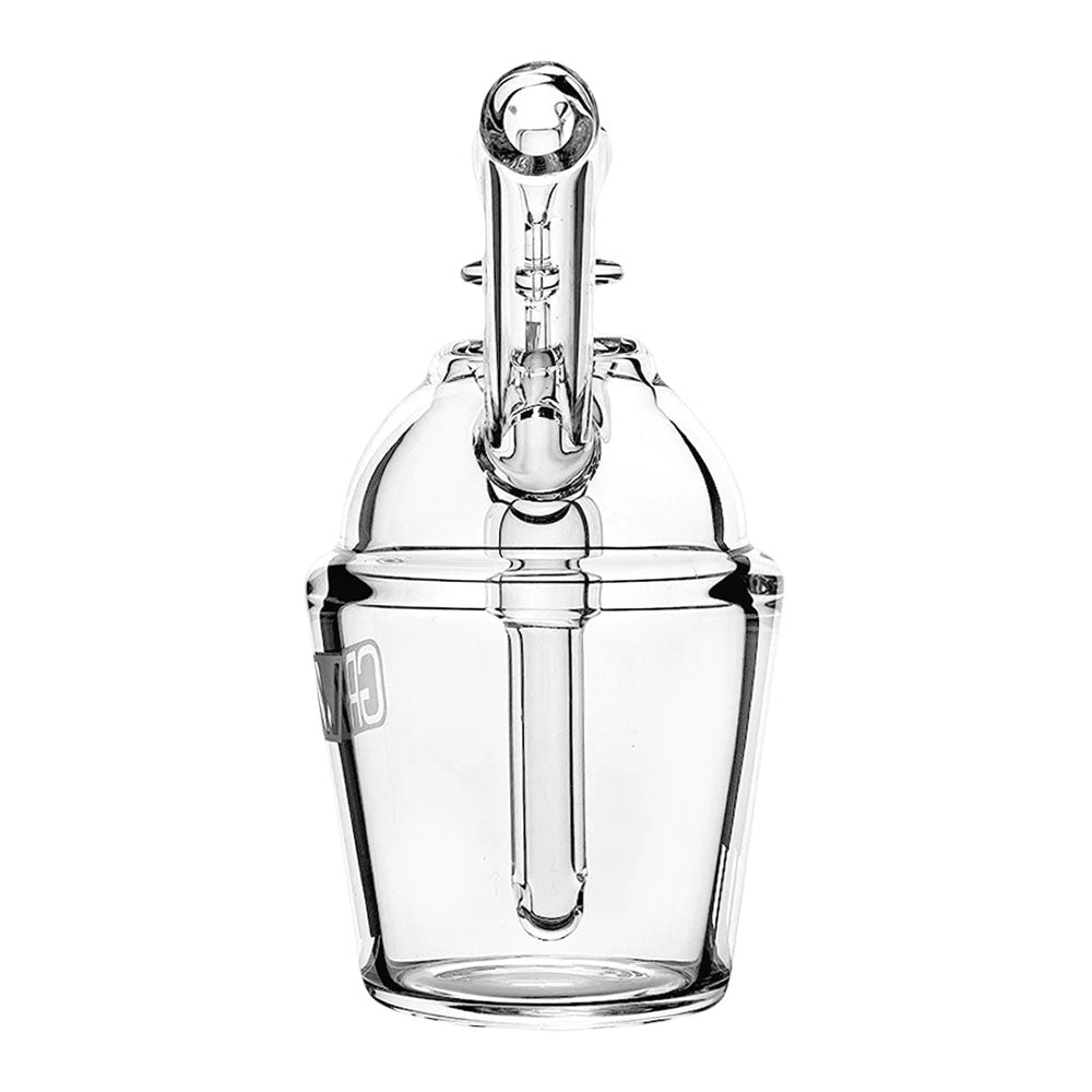 GRAV Slush Cup Pocket Bubbler, 4.25" tall, front view on seamless white background