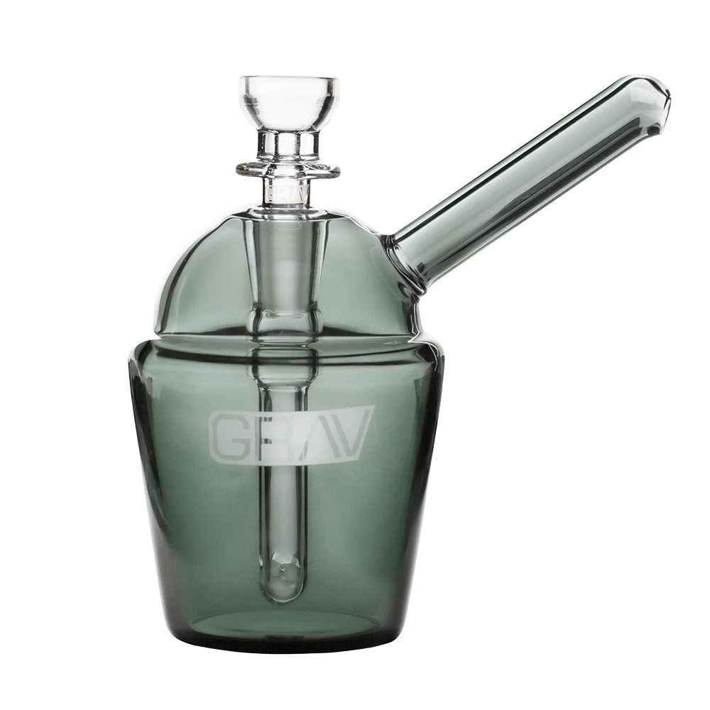 GRAV Slush Cup Pocket Bubbler in Borosilicate Glass with 10mm Female Joint - Front View