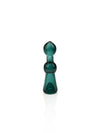 GRAV Small Bell Chillum in Lake Green, Compact Borosilicate Glass Hand Pipe, Front View