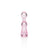 GRAV Small Bell Chillum in Pink - Front View on Seamless White Background