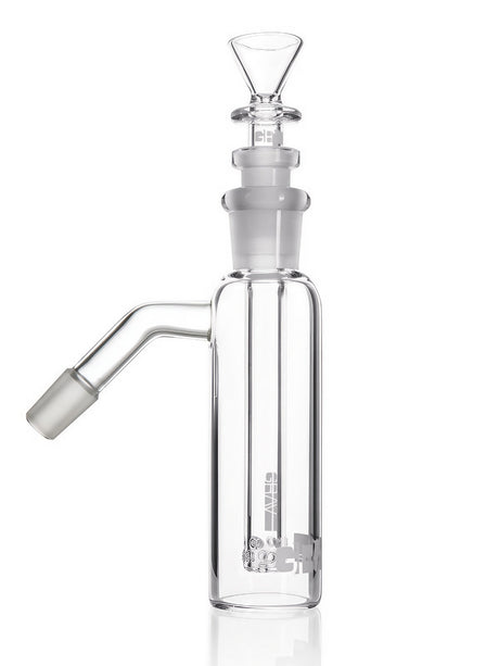 GRAV Standard Ash Catcher with Slitted Percolator, 45 Degree Joint, Front View, 14mm & 18mm