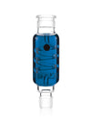GRAV Stax Glycerin Coil in Blue for Bongs, 7" Height, Beaker Design, Front View on White Background