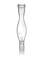GRAV Stax Helix clear borosilicate glass mouthpiece for bongs, front view on white background