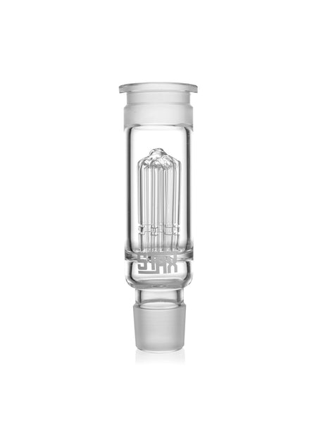 GRAV Stax Tree Perc clear borosilicate glass bong part with 34mm male joint, front view