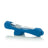 GRAV Steamroller with Blue Silicone Skin, Borosilicate Glass, Portable Design, Side View