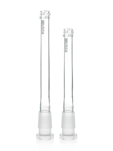 GRAV Swiss Downstem Kit - Two Clear Borosilicate Glass Downstems in Assorted Lengths