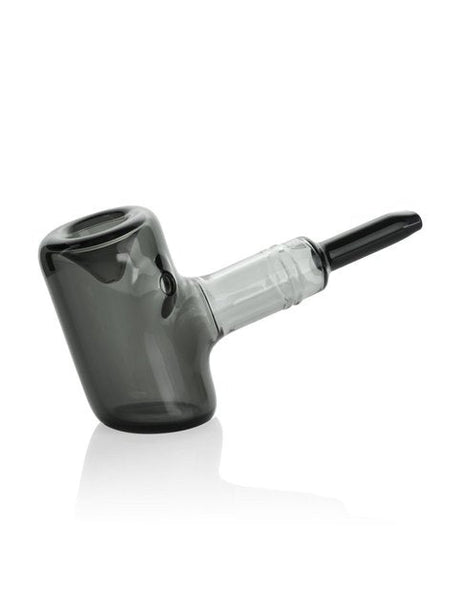GRAV Tankard Sherlock Hand Pipe in Smoke color, 44mm diameter, 6" length, side view on white background