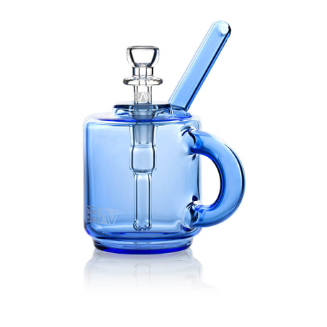 GRAV® Coffee Mug Pocket Bubbler in Blue - Front View with Clear Background