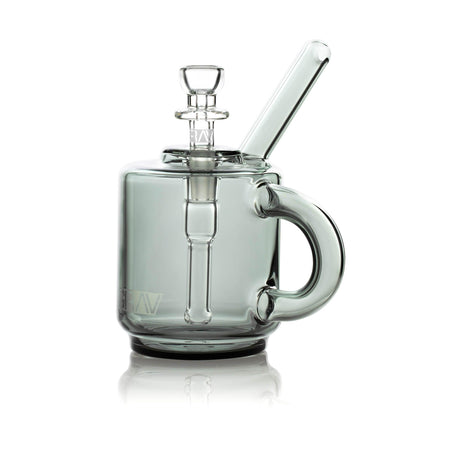 GRAV® Coffee Mug Pocket Bubbler in Clear Glass - Front View