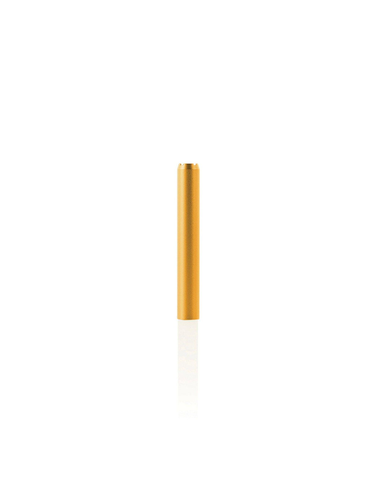 GRAV Dugout Taster in Gold - Sleek Portable Smoking Device, Front View on White Background
