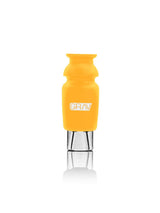 GRAV® Silicone-Capped Glass Crutch in Vibrant Orange - Front View on White Background