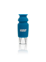 GRAV® Silicone-Capped Glass Crutch in Blue - Front View on White Background