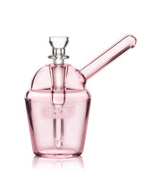 GRAV® Slush Cup Pocket Bubbler in Pink - Front View on White Background