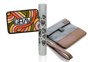 GRAV® SXSW Bundle 2023 featuring branded apparel and home goods on a white background