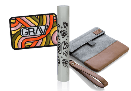 GRAV® SXSW Bundle 2023 featuring branded apparel and home goods on a white background