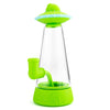 Glass Silicone UFO Bong with Glow-in-the-Dark Lid