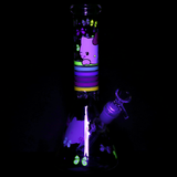 Greetings Feline Glass Beaker Water Pipe | 10" | 14mm F | Designs Vary