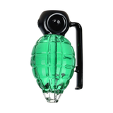 Grenade Glycerin Glass Hand Pipe | 3.75" | Assorted Colors | 4ct Bundle