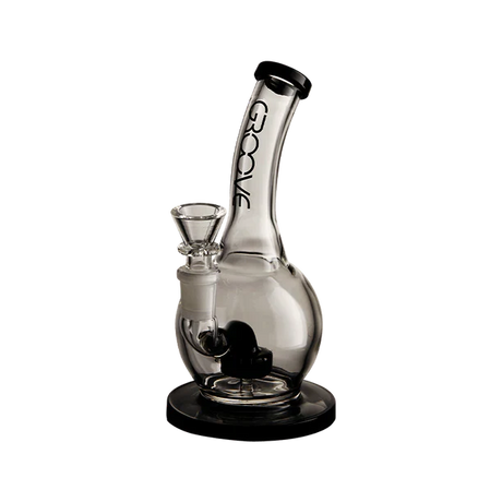 Groove 7" Bubbler Rig with Sturdy Base for Concentrates - Front View