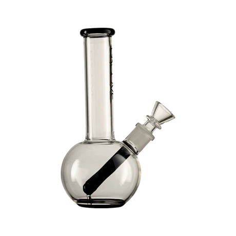 Groove 7" Round Water Pipe made of Borosilicate Glass with Bubble Design, Front View