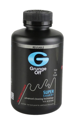Grunge Off Super Soaker 16oz bottle for bong cleaning, front view on white background