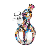Colorful Guardian Octopus Water Pipe with Borosilicate Glass and Silicone