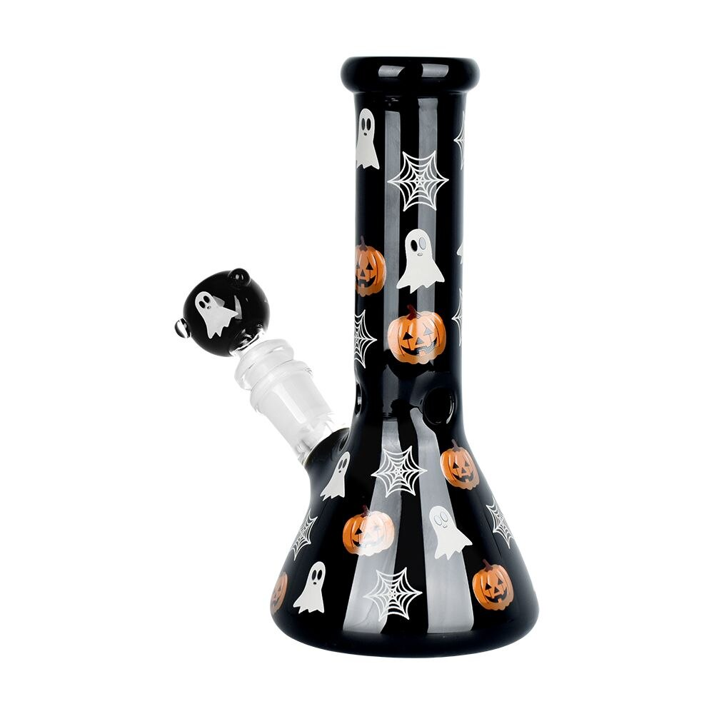 Halloween Decoration Glow Glass Beaker Water Pipe | 7.75" | 14mm F