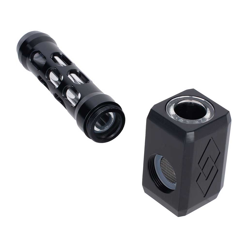 Aluminum Glass Hybrid Hammer Hand Pipe