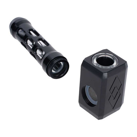 Aluminum Glass Hybrid Hammer Hand Pipe