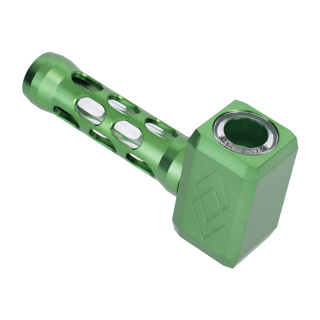 Aluminum Glass Hybrid Hammer Hand Pipe