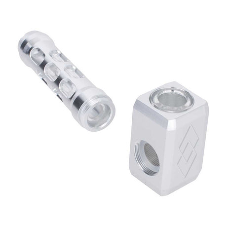 Aluminum Glass Hybrid Hammer Hand Pipe