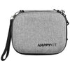 Happy Kit Deluxe in Gray - Portable Smell-Proof Case with Wrist Strap - Front View