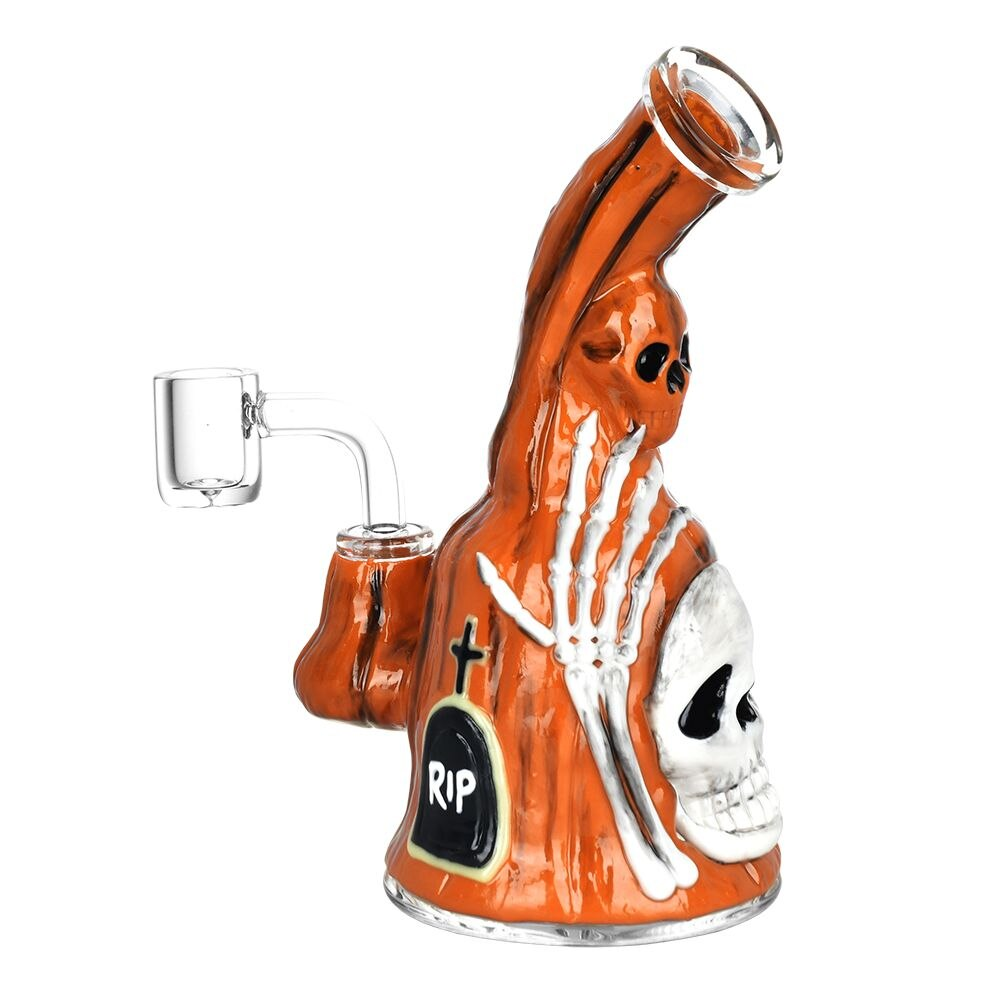 Haunted Gourd Glow 3D Painted Dab Rig | 7" | 14mm F