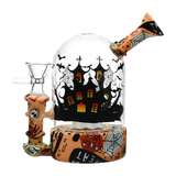 Haunted House Bell Jar Silicone & Glass Water Pipe | 4.5" | 14mm F | Designs Vary