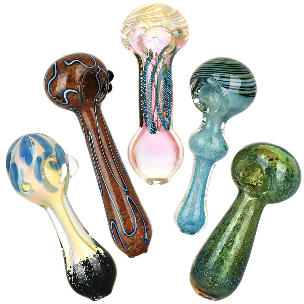 Heavy Ethers Glass Spoon Pipe Assortment | 4.5" to 5.75" | 20ct Bundle