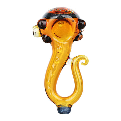 Harmonic Hyperforce 5" Octo-Arm Wig Wag Glass Hand Pipe in Black Spoon Design