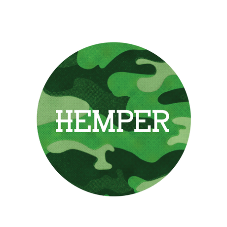 Hemper 5" Shock Absorbent Glass Pad in Camo Design for Bongs and Concentrates
