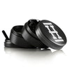 Hemper Aluminum Grinder 4 Piece in Grey, Rose Gold, front view with scraper tool