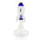 Hemper Blast Off XL Bong in Blue, 10" Tall with 14mm Joint, Rocket Shape Design - Front View