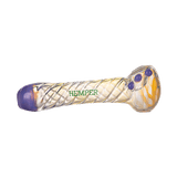 Hemper 6" Hand Pipe with Color Changing Glass, Green to Purple Twist Design
