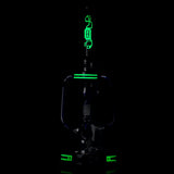 Hemper Cyberpunk Recycler XL Water Pipe with Glow in the Dark Accents - Front View