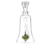Hemper Fish Water Pipe, 6-inch height, 14mm Female Joint, Borosilicate Glass, Front View