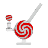 Hemper Jollypop Candy Cane Glass Water Pipe | 6.75" | 14mm F