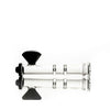 Hemper Luxe Diamond Hand Pipe in Black - 5" Borosilicate Glass - Side View