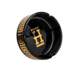 Hemper Old Money Ceramic Ashtray in Black and Gold, Top View