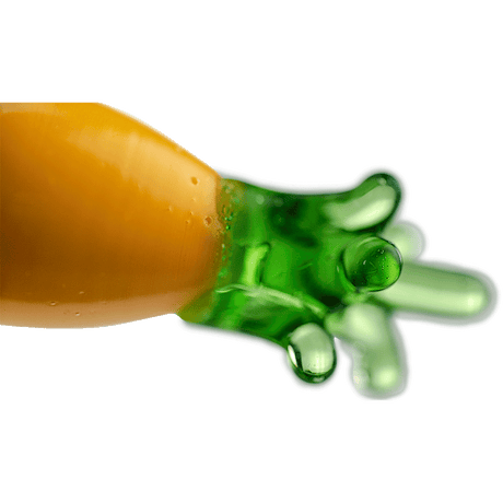 Hemper Pineapple Carb Cap in Borosilicate Glass, Yellow & Green, Top View