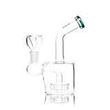 Hemper Puck Rig with Disc Percolator and Angled Neck - Front View on White Background