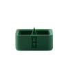 Hemper Silicone Caché Debowling Ashtray in Green, Front View, Durable Silicone Material
